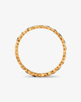 Black Diamond Circle Eternity Band YG | Magpie Jewellery