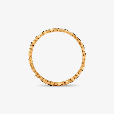 Black Diamond Circle Eternity Band YG | Magpie Jewellery