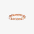 White Diamond Circle Eternity Band RG | Magpie Jewellery