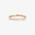 White Diamond Circle Eternity Band WG | Magpie Jewellery