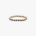 Small Black Diamond Circle Eternity Band WG | Magpie Jewellery