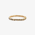 Small Black Diamond Circle Eternity Band YG | Magpie Jewellery