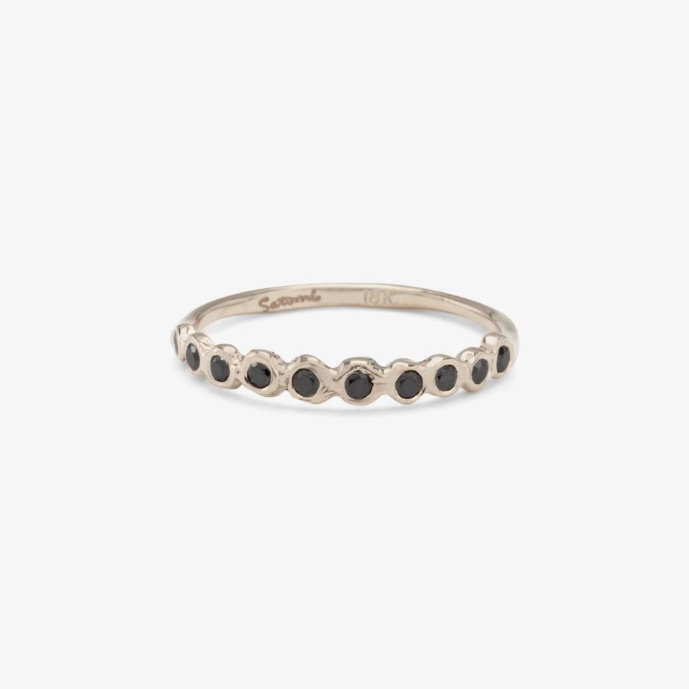 Black Diamond Sweet Ten Band - Magpie Jewellery