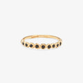 Black Diamond Sweet Ten Band YG | Magpie Jewellery