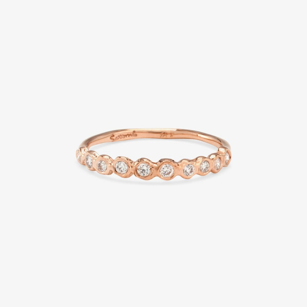 White Diamond Sweet Ten Band RG | Magpie Jewellery