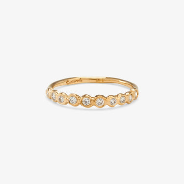 White Diamond Sweet Ten Band YG | Magpie Jewellery