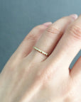 Small White Diamond Sweet Ten Band YG | Magpie Jewellery