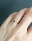 Baby Black Diamond Birthstone Ring (April) | Magpie Jewellery