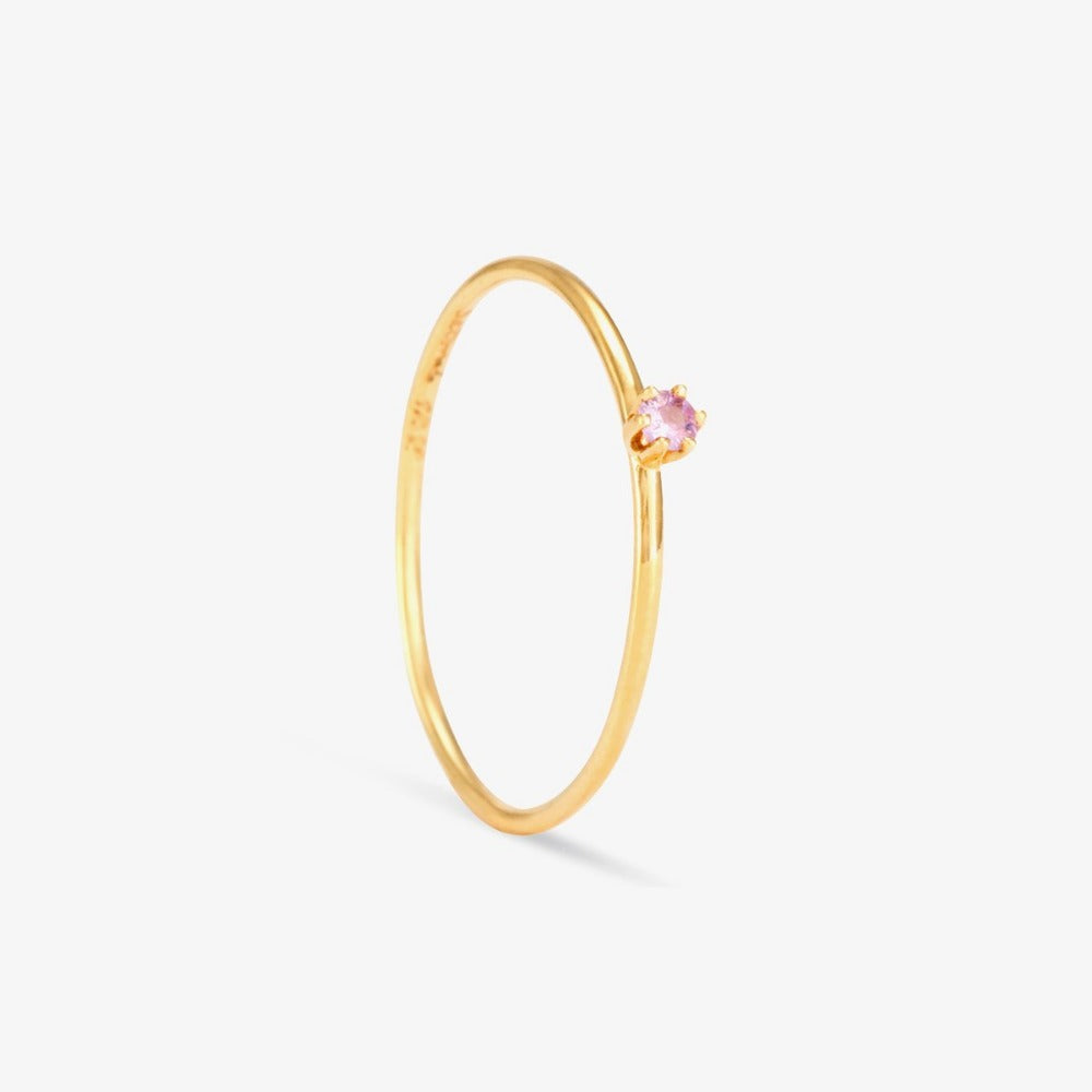 Baby Sapphire in Pink Birthstone Ring (September) | Magpie Jewellery