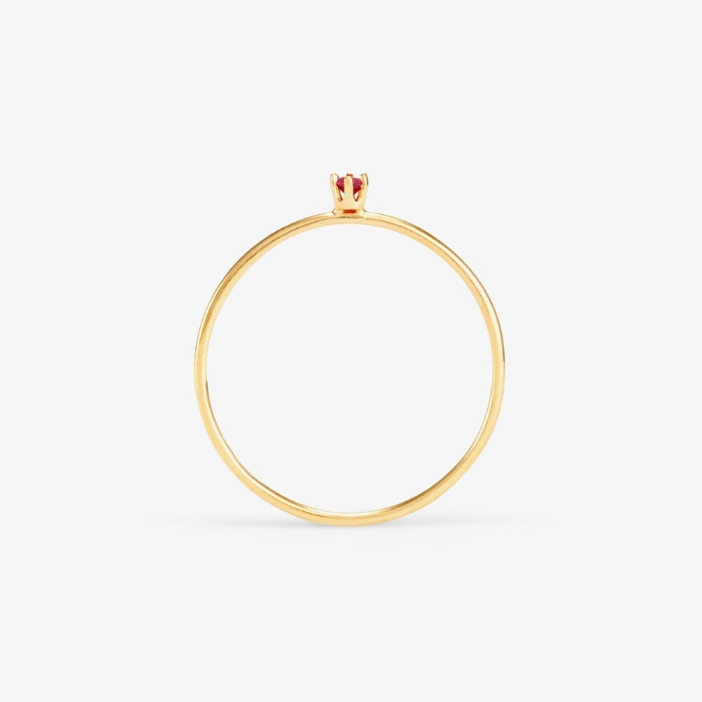 Baby Ruby Birthstone Ring (July) | Magpie Jewellery