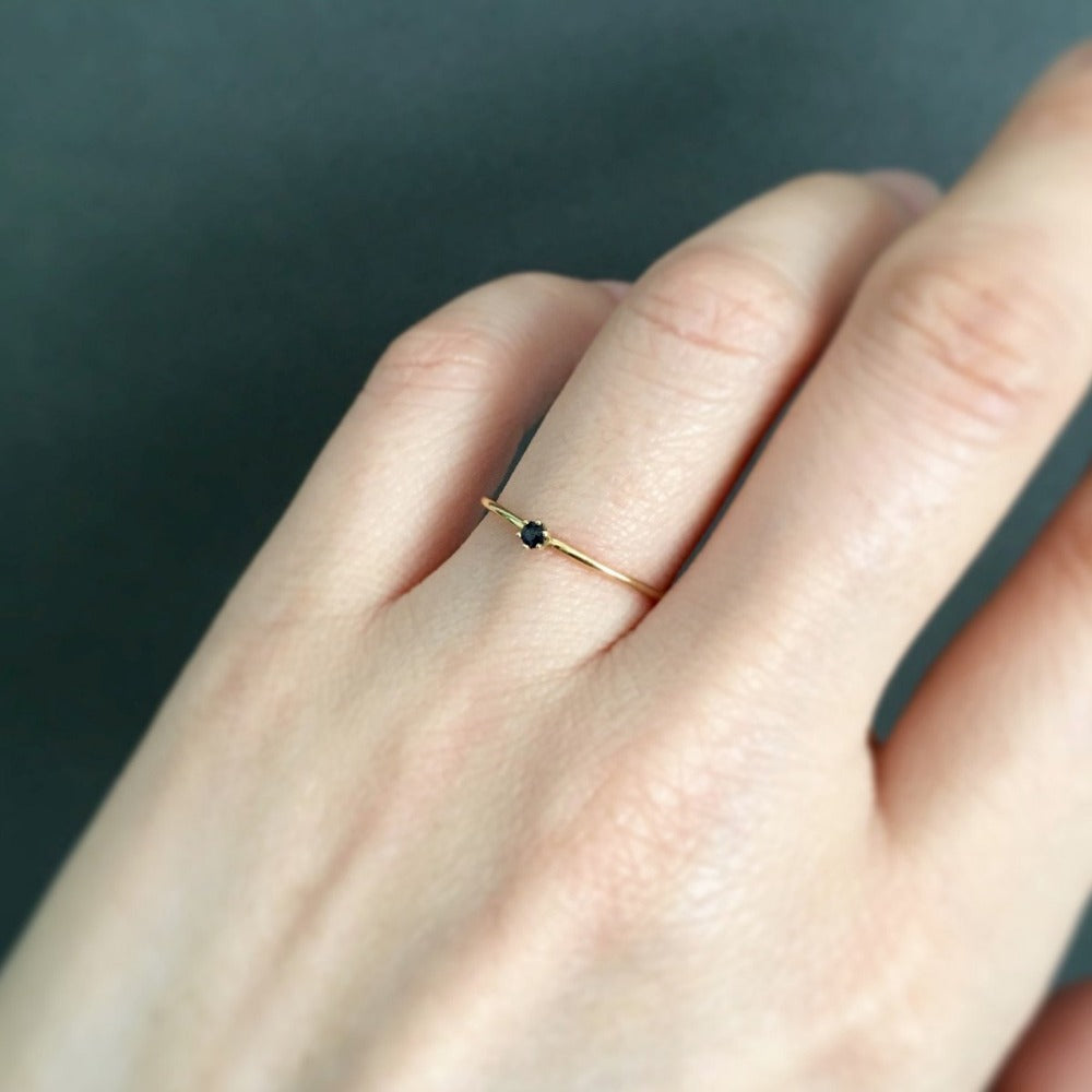 Baby Sapphire in Blue Birthstone Ring (September) | Magpie Jewellery