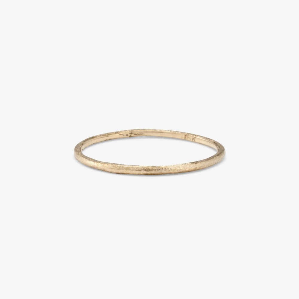 0.9mm White Gold Rough Textured Band | Magpie Jewellery