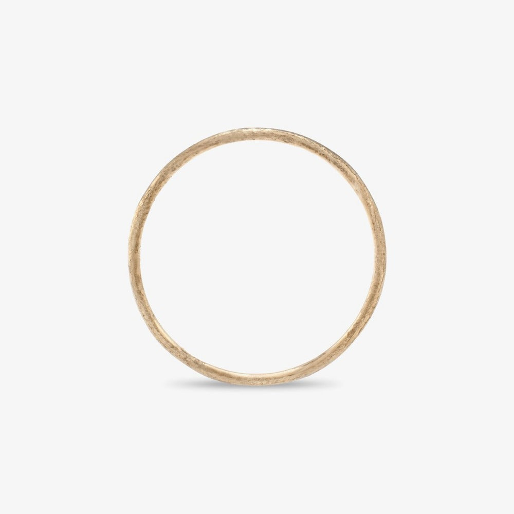 0.9mm White Gold Rough Textured Band | Magpie Jewellery