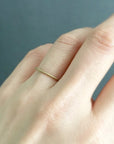 0.9mm Yellow Gold Rough Textured Band | Magpie Jewellery