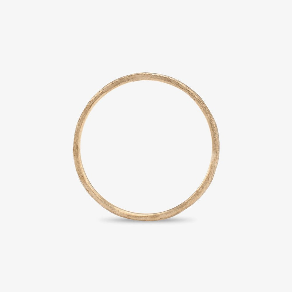 1.3mm White Gold Rough Textured Band | Magpie Jewellery