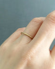 1.3mm Yellow Gold Rough Textured Band | Magpie Jewellery