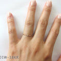 Baby Diamond Hexagon Ring Rose Gold | Magpie Jewellery