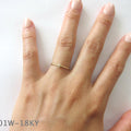 Baby Diamond Hexagon Ring Yellow Gold | Magpie Jewellery