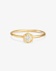 Hexagon White Diamond Ring | Magpie Jewellery Yellow Gold