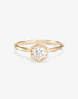 .50ct White Diamond Hexagon Ring | Magpie Jewellery 18k White Gold