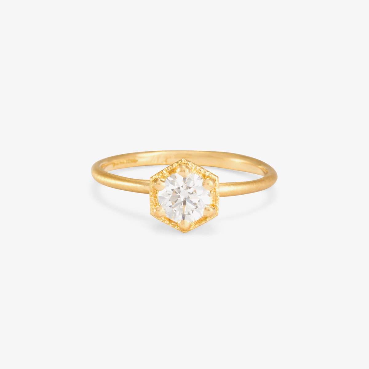 .50ct White Diamond Hexagon Ring | Magpie Jewellery