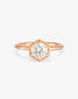 1ct White Diamond Hexagon Ring | Magpie Jewellery 18k Rose Gold