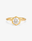 1ct White Diamond Hexagon Ring | Magpie Jewellery 18k yellow gold