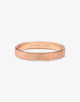 2.8mm Hammered Gold Band - Magpie Jewellery