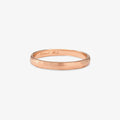 2.3mm Faceted Rose Gold Band | Magpie Jewellery