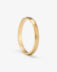 2.3mm Faceted Yellow Gold Band | Magpie Jewellery