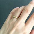 2.8mm Rough Rounded Yellow Gold Band | Magpie Jewellery