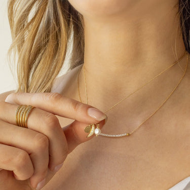 Mini Hammered Disc Charm - Magpie Jewellery