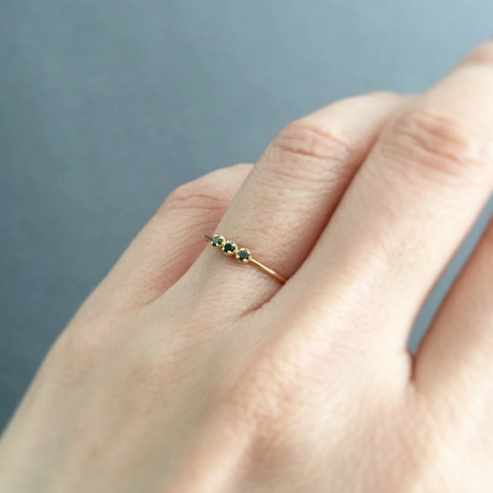 Orion Black Diamond Ring | Magpie Jewellery