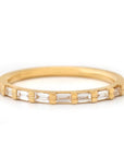 Seven Diamond Baguette Band - Magpie Jewellery