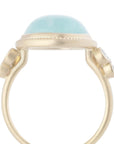 Oval Amazonite Ring - YG