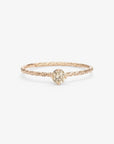 0.16 carat Brown Diamond Homespun Solitaire Ring WG | Magpie Jewellery