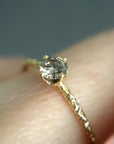 0.16 carat Brown Diamond Homespun Solitaire Ring YG | Magpie Jewellery