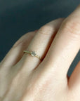 0.16 carat Brown Diamond Homespun Solitaire Ring YG | Magpie Jewellery