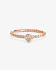 0.24 carat Diamond Brown Homespun Solitaire Ring RG | Magpie Jewellery