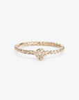 0.24 carat Diamond Brown Homespun Solitaire Ring WG | Magpie Jewellery