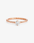 0.24 carat Diamond White Homespun Solitaire Ring RG | Magpie Jewellery