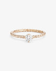 0.24 carat Diamond White Homespun Solitaire Ring WG | Magpie Jewellery