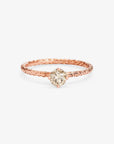  0.33 carat Diamond Brown Homespun Solitaire Ring RG | Magpie Jewellery
