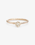  0.33 carat Diamond Brown Homespun Solitaire Ring WG | Magpie Jewellery
