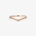 Brown Diamond Cresting Band RG | Magpie Jewellery