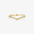 Brown Diamond Cresting Band YG | Magpie Jewellery