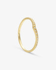 White Diamond Cresting Band YG | Magpie Jewellery