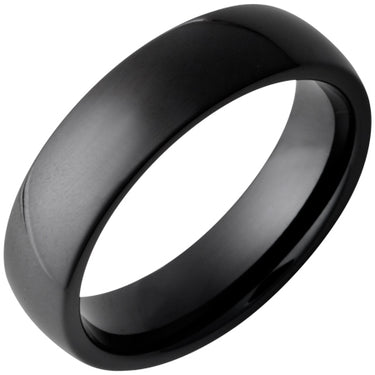 Black Diamond Ceramic Domed Band 6mm