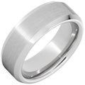 Serinium® Beveled Edge Band with Satin Finish 8mm