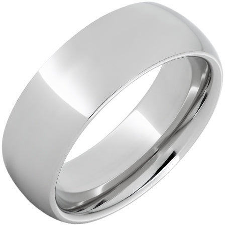 Serinium® Domed Band with Polish Finish - 8mm